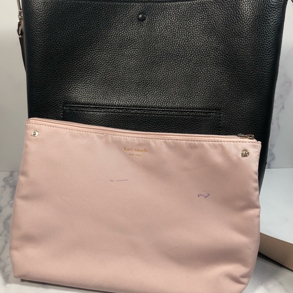 Kate Spade New York Black Multi River Large Bucket Bag Women Handbags - Picture 13 of 15